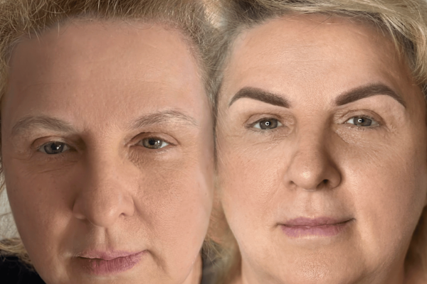 Gesichtsbehandlung Vorher Nachher für ein frischeres Hautbild bei Rituals Beauty München
